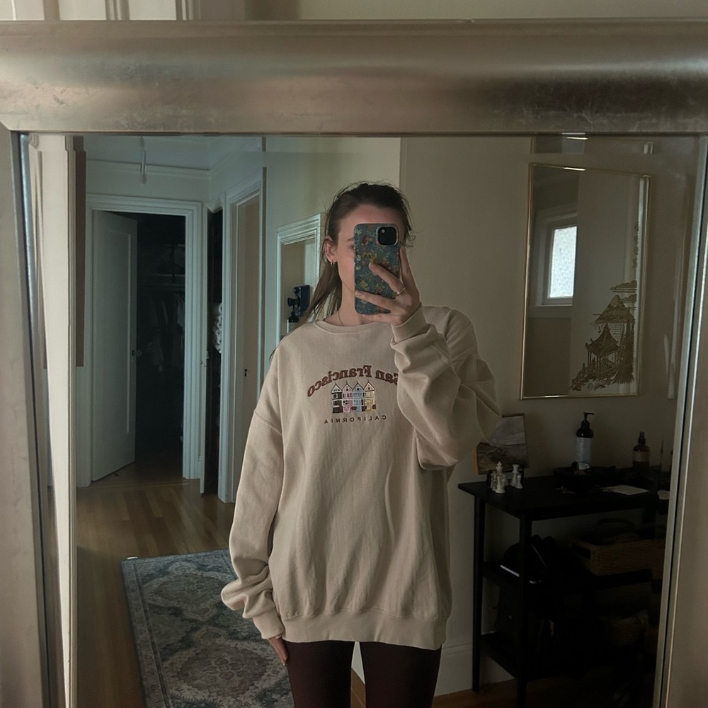 Beige Graphic San Francisco Sweatshirt